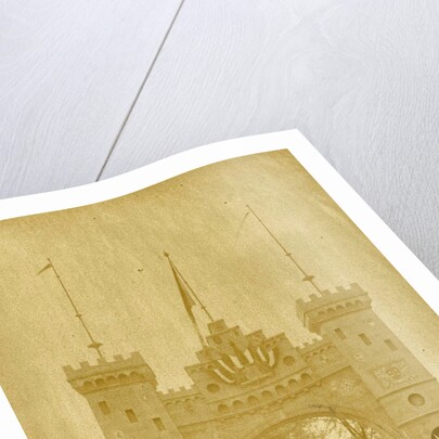 Triumphal arch near the Groote Houtbrug, giving access to den Hout, Haarlem by Anonymous