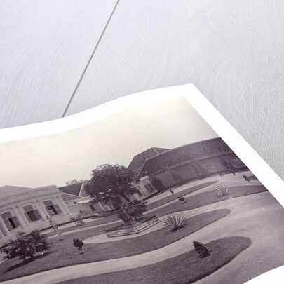 Military barracks in Surabaya with making the Aceh monument, Indonesia by Anonymous