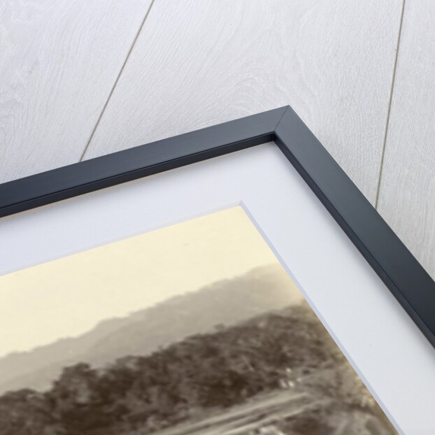 Panorama of a mountain landscape with rice fields in the Dutch East Indies by Anonymous