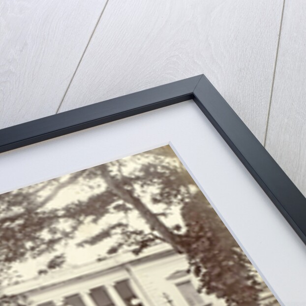 garden with a fountain at Concordia Society in Weltevreden, Jakarta Indonesia by Anonymous