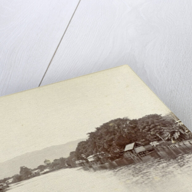 River with stilt houses in the Dutch East Indies by Anonymous