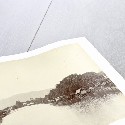 River with stilt houses in the Dutch East Indies by Anonymous