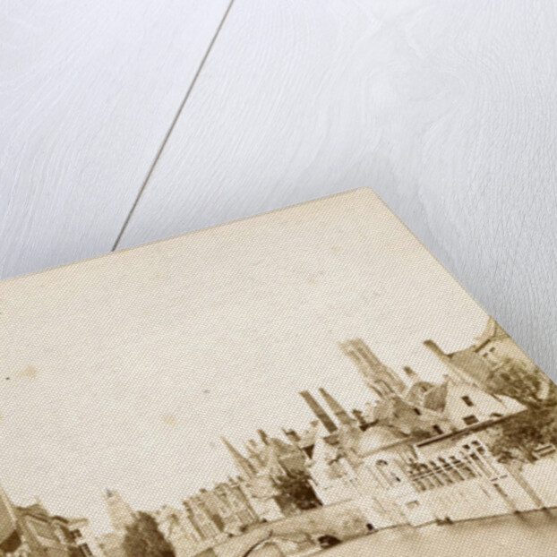 Houses along the water at the Groenerei and Steenhouwersdijk in Bruges Belgium by Victor Daveluy