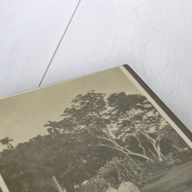 Boy with two watering cans by Anonymous