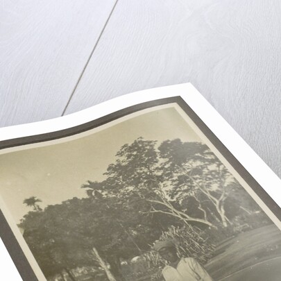 Boy with two watering cans by Anonymous