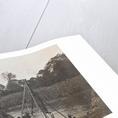 Sumatra indonesia, workers at spring over the Soengai- Tassik by Anonymous