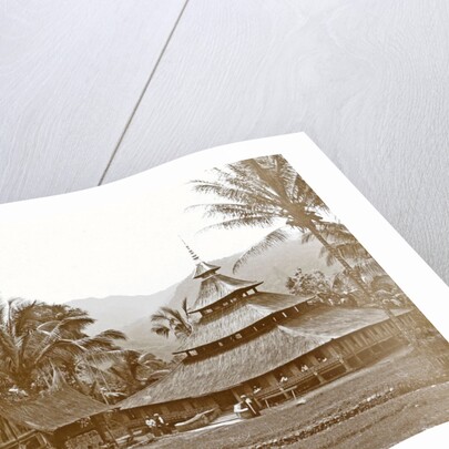 Sumatra, Indonesia Padang Bovenlanden with mosque by Christiaan Benjamin Nieuwenhuis