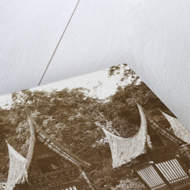 Sumatra indonesia, Padang Bovenlanden with Padi sheds by Christiaan Benjamin Nieuwenhuis