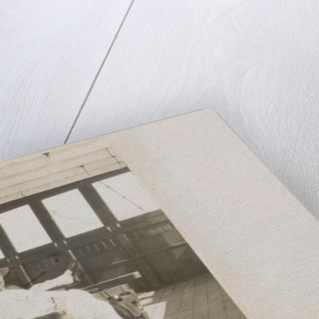 aboard boat to Java, Indonesia, seated man by Anonymous