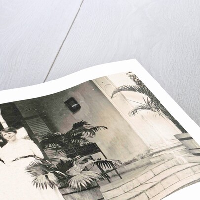 Batavia, group portrait on front porch, Jakarta Indonesia by Anonymous