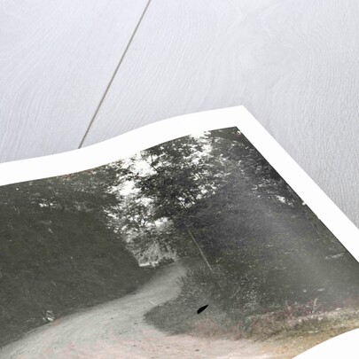 Priangan, cars on the road past the Tji Sokan, Indonesia by Anonymous