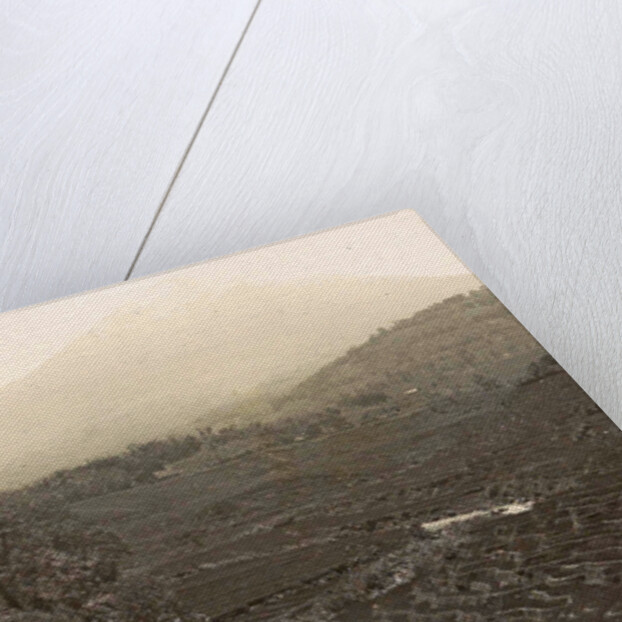 Garut with mountain Tjikorai and sawahs on foreground by Anonymous