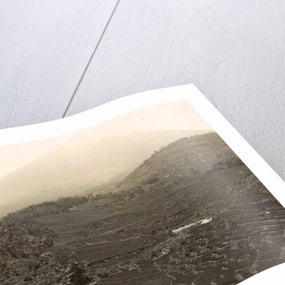 Garut with mountain Tjikorai and sawahs on foreground by Anonymous