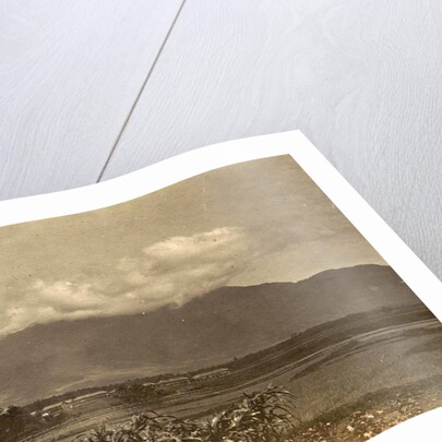 Java, Indonesia mountain in clouds by Anonymous