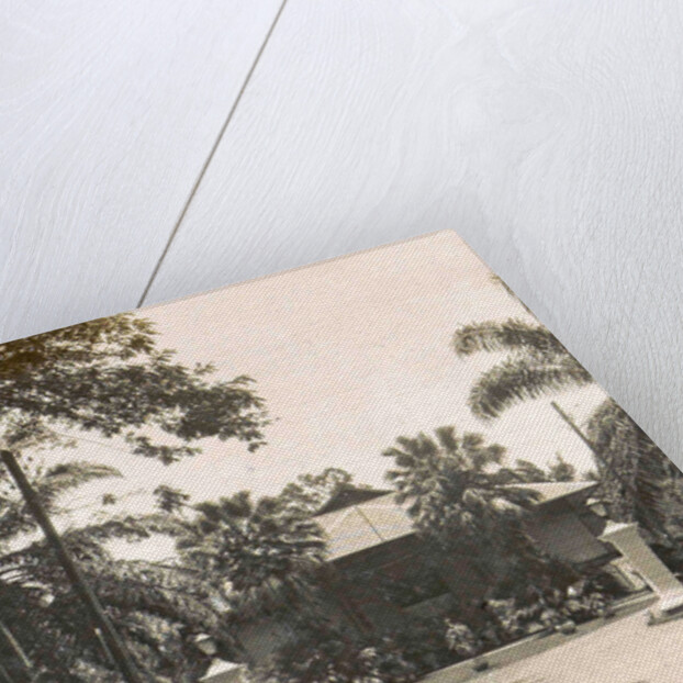 Medan, home of Mr. Heinecken with garden, Indonesia by Anonymous