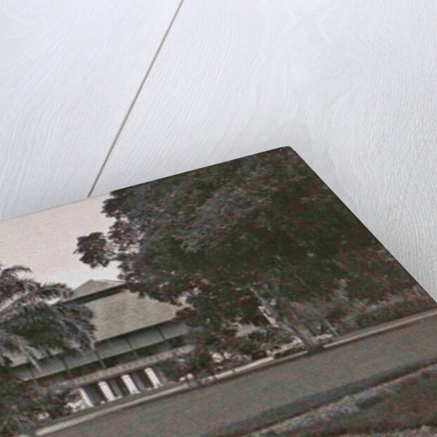 The house and office of the inspector of the Deli Maatschappij in Bindjai Langkat in Sumatra by Anonymous