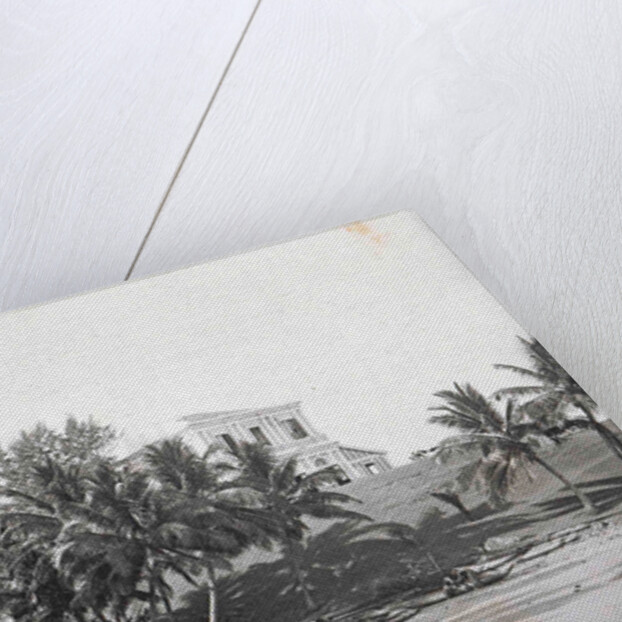 Ceylon in Colombo beach with boats and villas, Sri Lanka by Anonymous