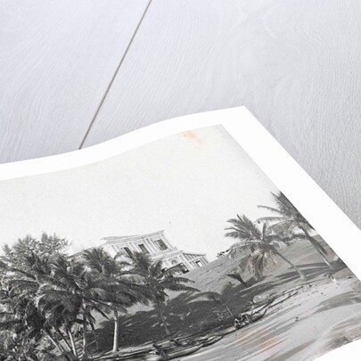 Ceylon in Colombo beach with boats and villas, Sri Lanka by Anonymous