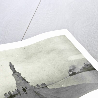 Port Said, Suez Canal pier with statue Ferd. de Lesseps, Egypt by Anonymous