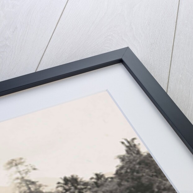 Dutch East Indies, indonesia, river Godang with suspension bridge by Anonymous