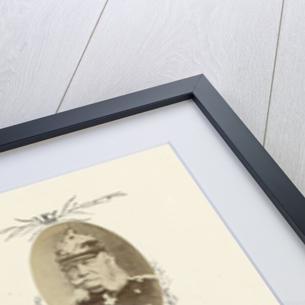 Portrait of Empress Eugenie bordered by drawing flora and E monogram by Anonymous