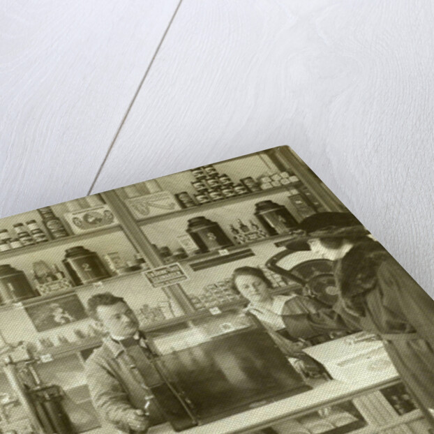 Interior of the grocery G. v.d Woerdt Van Woustraat 180, Amsterdam by Anonymous