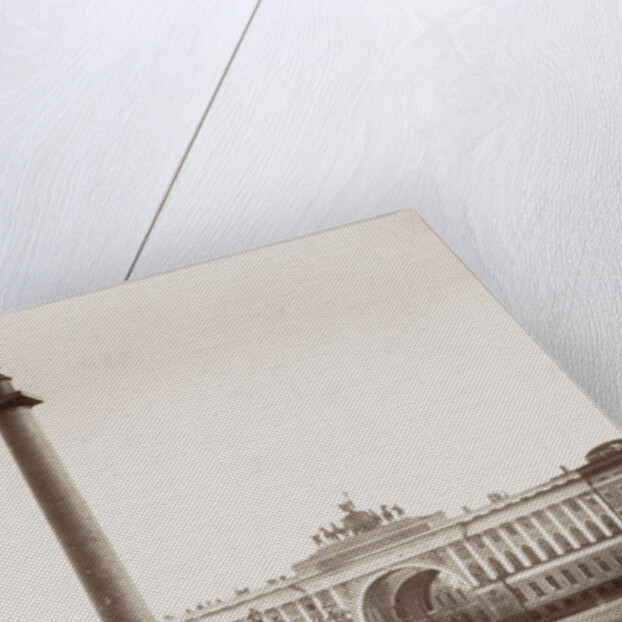 Alexander Column and the buildings of the General Staff with triumphal arch in St. Petersburg, Russia by A. Lorens