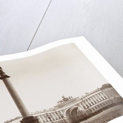 Alexander Column and the buildings of the General Staff with triumphal arch in St. Petersburg, Russia by A. Lorens