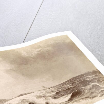 the painting Annalkande Storm: motivate fran Bohulän by Edv. Bergh by Anonymous