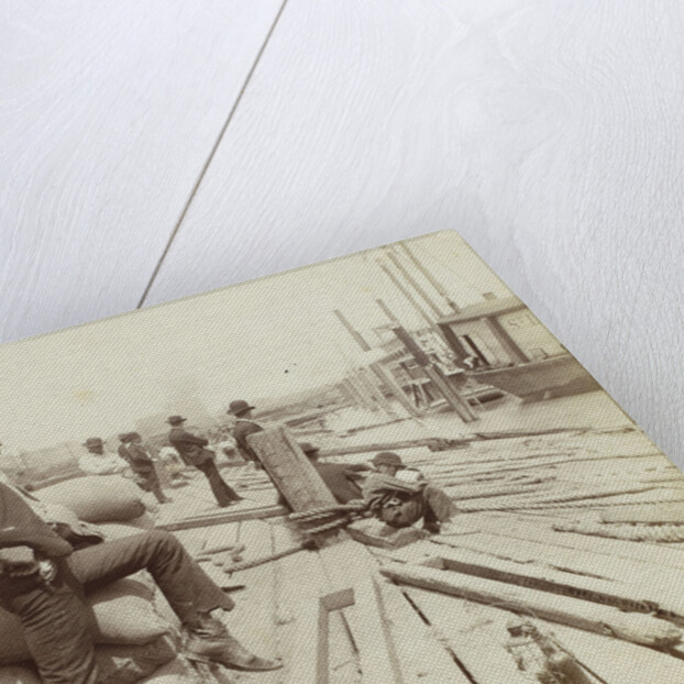 Docker on the quay of New Orleans USA by George François Mugnier