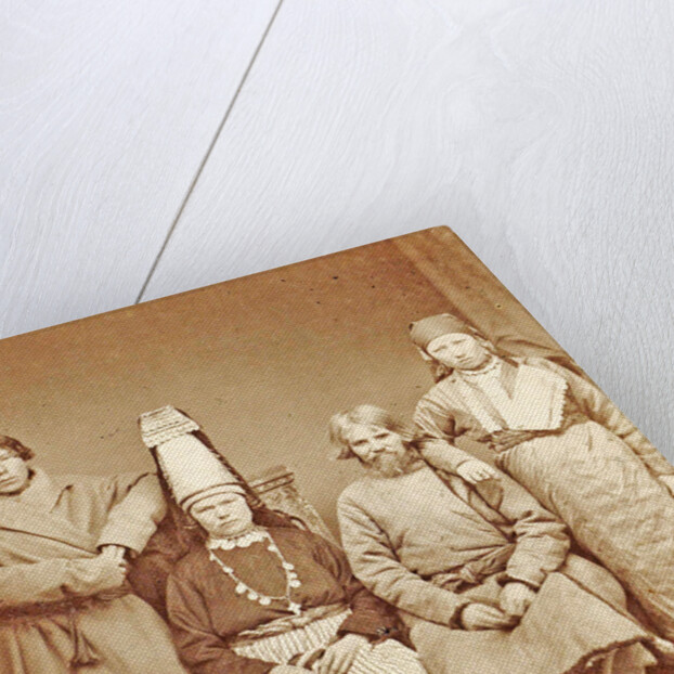 Group portrait of a Russian peasant family Russia by Anonymous