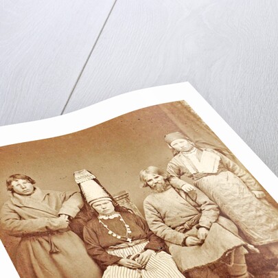 Group portrait of a Russian peasant family Russia by Anonymous