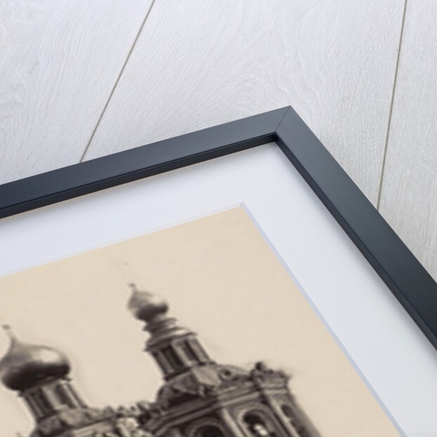 Exterior of a church and a building in Nizhniy Novgorod Russia by Anonymous