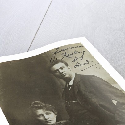 Portrait of opera singer G. Reuling and a man by Anonymous