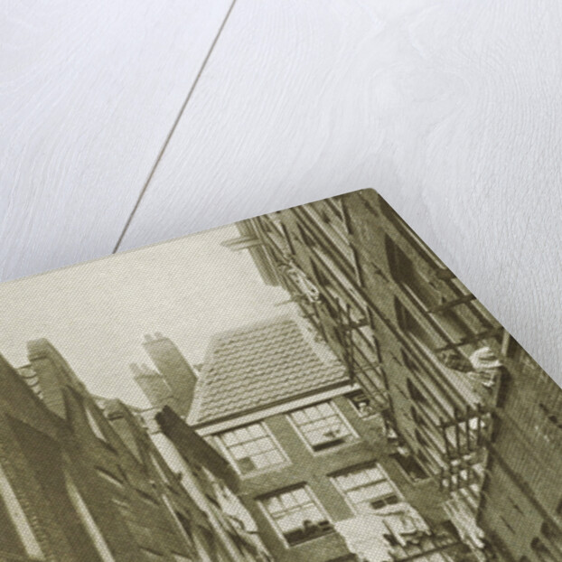 GVuile Weespad with dilapidated housing in Amsterdam by Anonymous