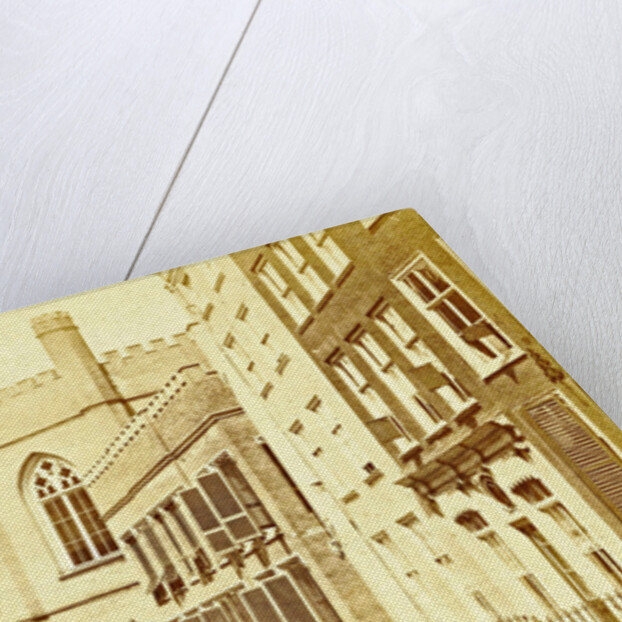 View Noordeinde in The Hague with the statue of William the Silent by Anonymous