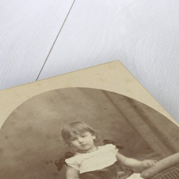 Oval studio portrait of Ida van Braam by C.E. Westerborg