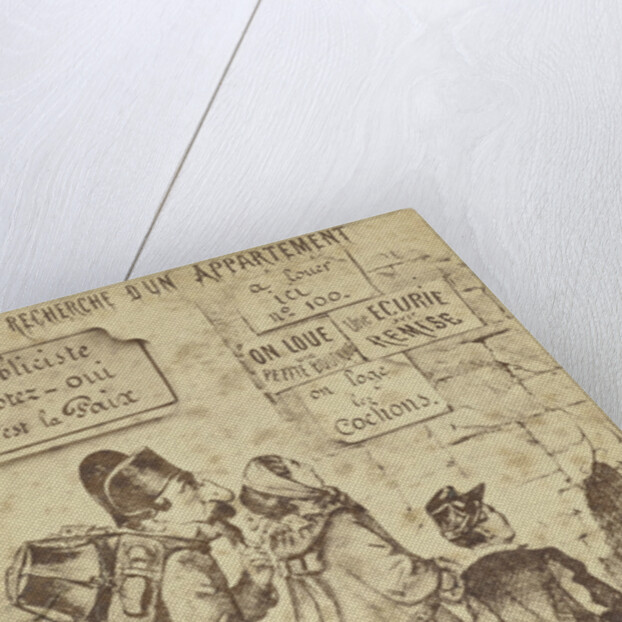 cartoon by Napoleon III: I shall leave with all ... millon, except a million Prussians, I leave by Anonymous