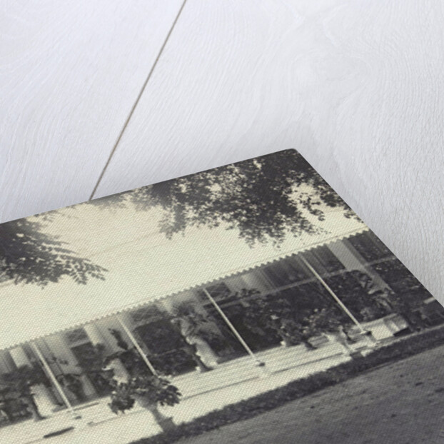 Villa with large veranda in the Dutch East Indies, indonesia by Anonymous