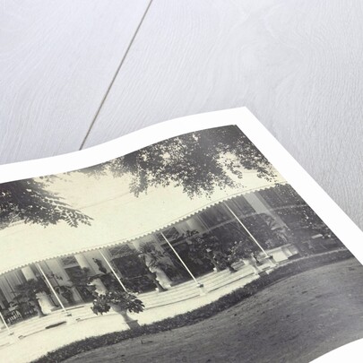 Villa with large veranda in the Dutch East Indies, indonesia by Anonymous