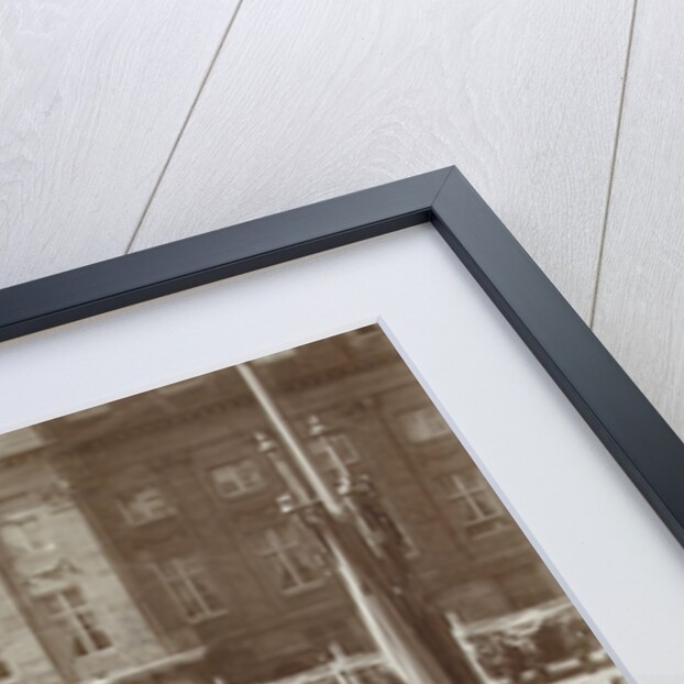 Queen Wilhelmina under the canopy after its inauguration in Amsterdam, The Netherlands under the watchful eye of a large crowd by Anonymous