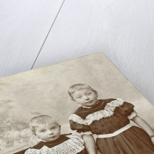 Studio portrait of two children by J. Siewers & Zoon