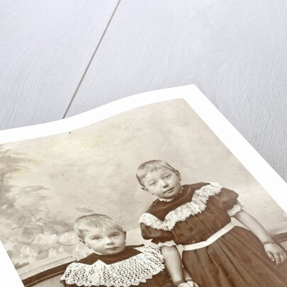 Studio portrait of two children by J. Siewers & Zoon