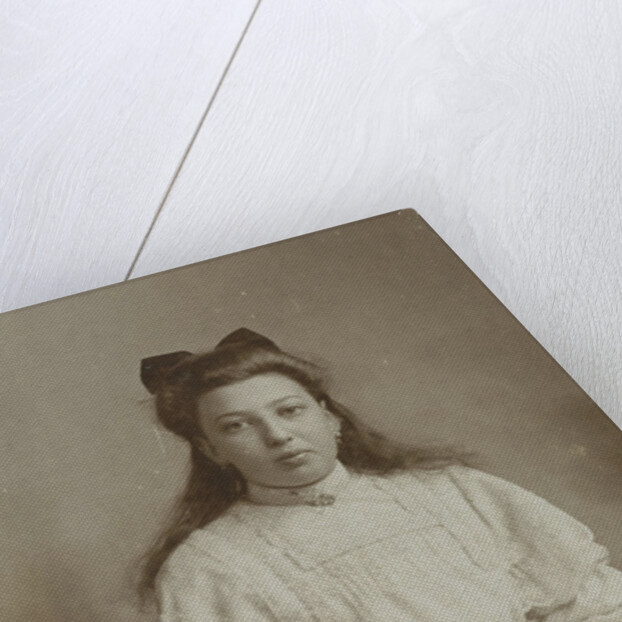 Studio Portrait of girl in chair by Josephus Hendrikus Petrus Coppens