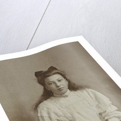 Studio Portrait of girl in chair by Josephus Hendrikus Petrus Coppens