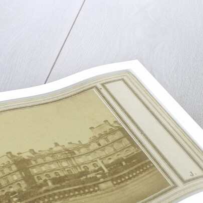 View of Palais du Luxembourg, Paris France by Leon Pierre Jouvin