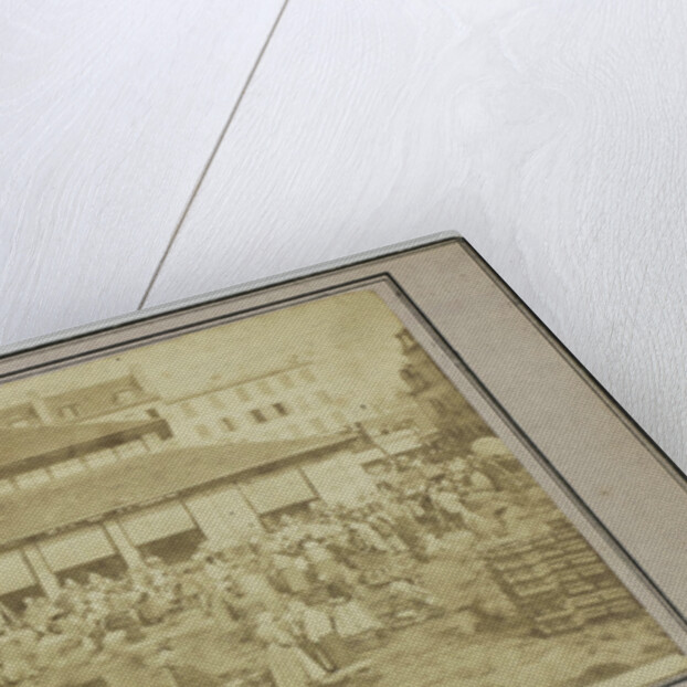 View of the market, France by Léon Pierre Jouvin