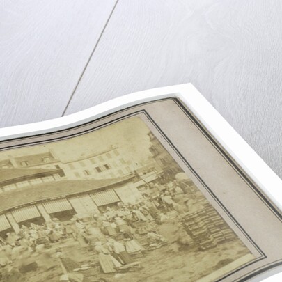View of the market, France by Léon Pierre Jouvin