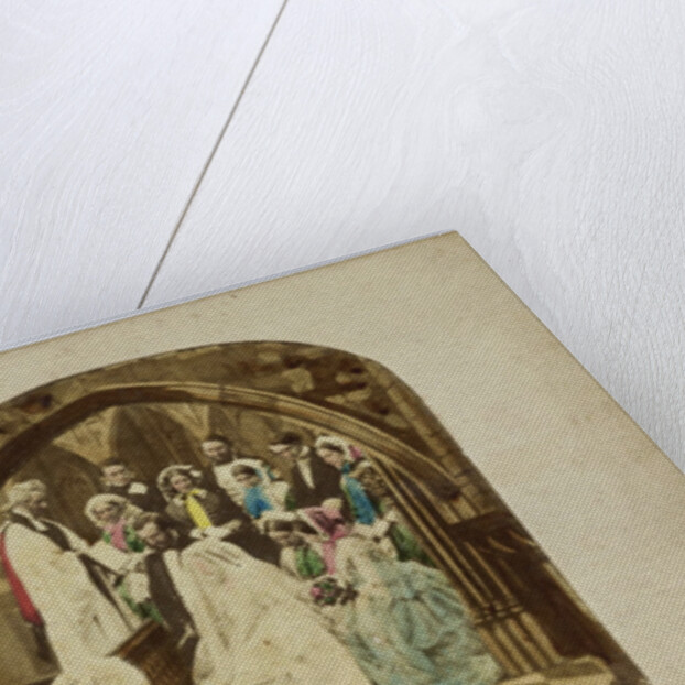 Scene in church wedding ceremony by James Elliott