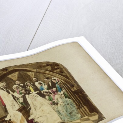 Scene in church wedding ceremony by James Elliott